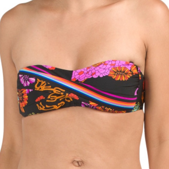 HP 5/17!! NWT Trina Turk Electric Reef Twist Bandeau Top - Picture 6 of 11